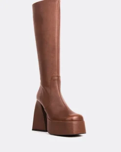 Platform|Tall Boots-L'INTERVALLE Freaky Tan Leather