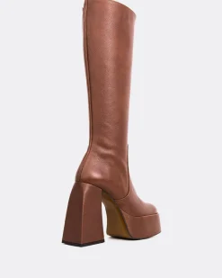 Platform|Tall Boots-L'INTERVALLE Freaky Tan Leather