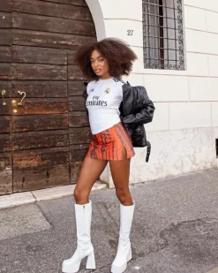 Platform|Tall Boots-L'INTERVALLE Freaky White Leather