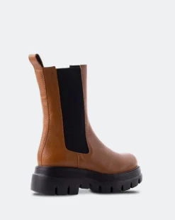 Chelsea|Ankle Boots-L'INTERVALLE Frisco Tan Leather