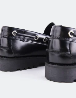 Loafers-L'INTERVALLE Gaia Black Leather