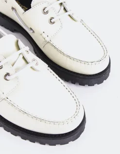 Loafers-L'INTERVALLE Gaia Off White Leather