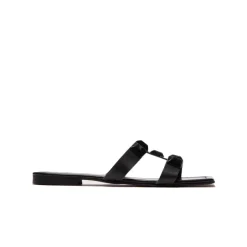 Flats|Mules-L'INTERVALLE Galia Black Leather