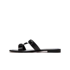Flats|Mules-L'INTERVALLE Galia Black Leather
