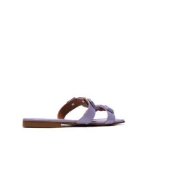 Flats|Mules-L'INTERVALLE Galia Lilac Leather