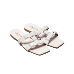 Flats|Mules-L'INTERVALLE Galia White Leather