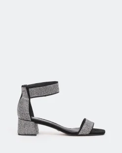 Mid Heels-L'INTERVALLE Garcelle, Black Suede/Suède Noir