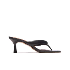 Mid Heels-L'INTERVALLE Gardenia Black Leather