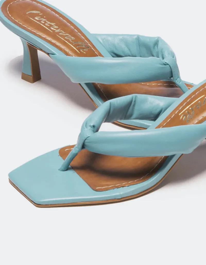 Mid Heels-L'INTERVALLE Gardenia Blue Leather