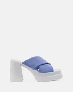 Platform-L'INTERVALLE Gela Blue Lycra