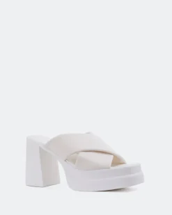 Platform-L'INTERVALLE Gela White Lycra