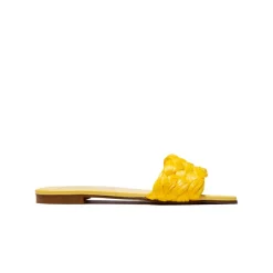 Flats-L'INTERVALLE Gella Yellow Rafia