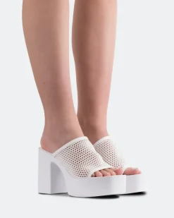 Platform-L'INTERVALLE Genuine White Crochet
