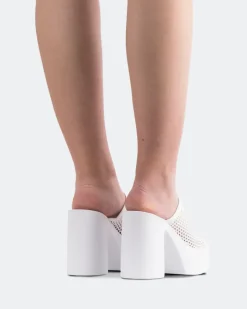 Platform-L'INTERVALLE Genuine White Crochet