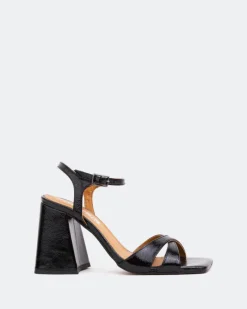 High Heels-L'INTERVALLE Giligan, Black Naplack/Naplack Noir