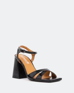 High Heels-L'INTERVALLE Giligan, Black Naplack/Naplack Noir