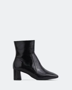 Ankle Boots-L'INTERVALLE Gillian Black Naplack