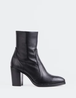 Ankle Boots-L'INTERVALLE Giove Black Leather