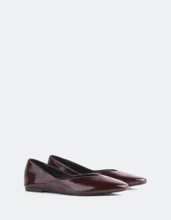 Ballerinas-L'INTERVALLE Glissandra Burgundy Patent