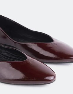 Ballerinas-L'INTERVALLE Glissandra Burgundy Patent