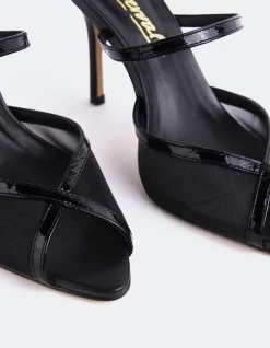 High Heels|Mules-L'INTERVALLE Gloxinia Black Leather