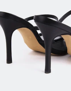 High Heels|Mules-L'INTERVALLE Gloxinia Black Leather