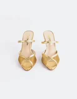 High Heels|Mules-L'INTERVALLE Gloxinia Gold Metal