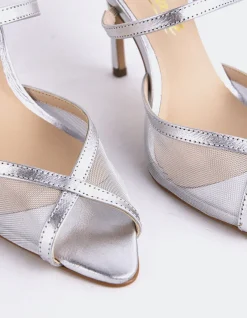 High Heels|Mules-L'INTERVALLE Gloxinia Silver Metal