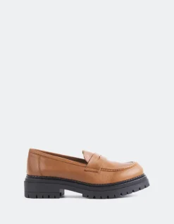 Loafers-L'INTERVALLE Goffredo Tan Leather