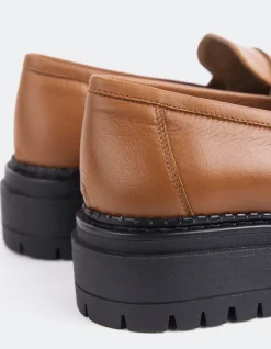 Loafers-L'INTERVALLE Goffredo Tan Leather