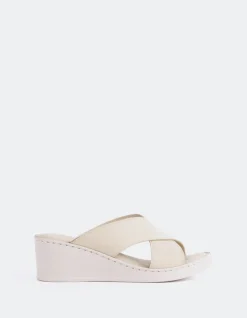 Wedges-L'INTERVALLE Govina Taupe Leather