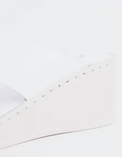 Wedges-L'INTERVALLE Govina White Leather