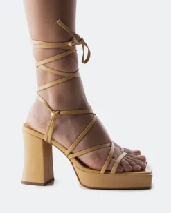Platform|Strappy-L'INTERVALLE Grande Camel Leather