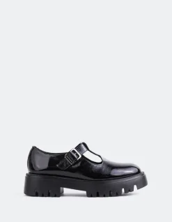 Mary-jane-L'INTERVALLE Grazzano Black Leather