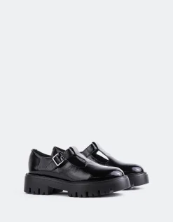 Mary-jane-L'INTERVALLE Grazzano Black Leather