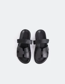 Flats-L'INTERVALLE Gustave Black Leather