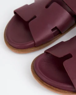 Flats-L'INTERVALLE Gustave Burgundy Leather