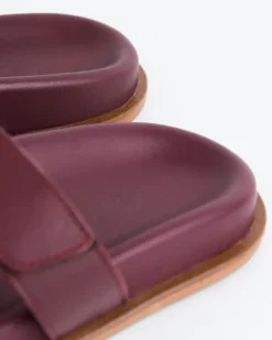 Flats-L'INTERVALLE Gustave Burgundy Leather