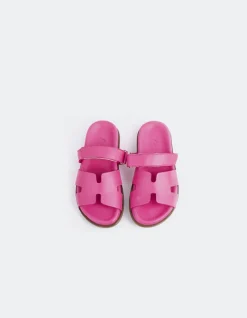 Flats-L'INTERVALLE Gustave Fuchsia Leather