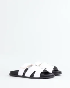 Flats-L'INTERVALLE Gustave White Leather