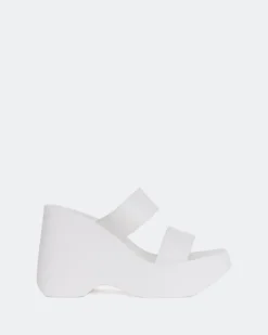 Wedges-L'INTERVALLE Hadid White Leather
