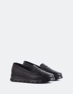 Loafers-L'INTERVALLE Harmani Black Leather