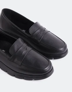 Loafers-L'INTERVALLE Harmani Black Leather