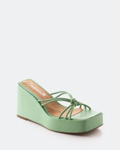 Wedges-L'INTERVALLE Harmonia Mint Leather