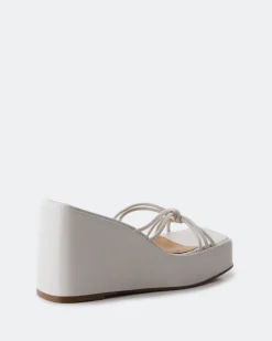 Wedges-L'INTERVALLE Harmonia Off White Leather