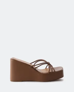 Wedges-L'INTERVALLE Harmonia Tan Leather
