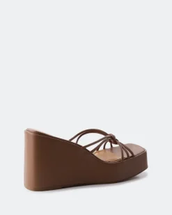 Wedges-L'INTERVALLE Harmonia Tan Leather