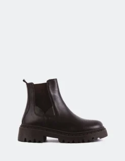 Chelsea|Ankle Boots-L'INTERVALLE Hayes Brown Leather