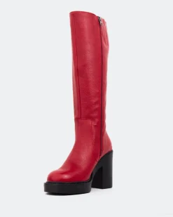 Tall Boots-L'INTERVALLE Hedon Burgundy