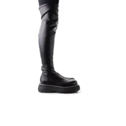 Over-the-knee|Tall Boots-L'INTERVALLE Helga Black Stretch